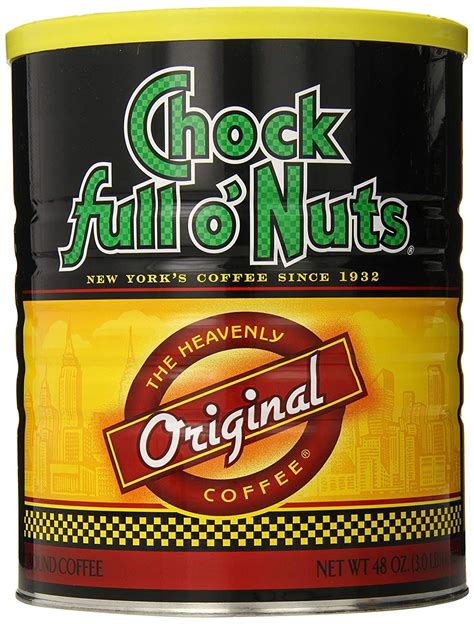 Chock Full O Nuts Ground Coffee, Original Blend, 48 Ounce (Medium Roas ...