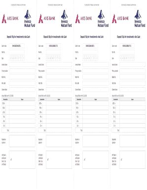 Axis Bank Deposit Slip Fillable - Fill and Sign Printable Template Online
