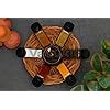 Buy Vasukie Salt & Pepper Square Glass Spice Jar with Black Sifter Two ...