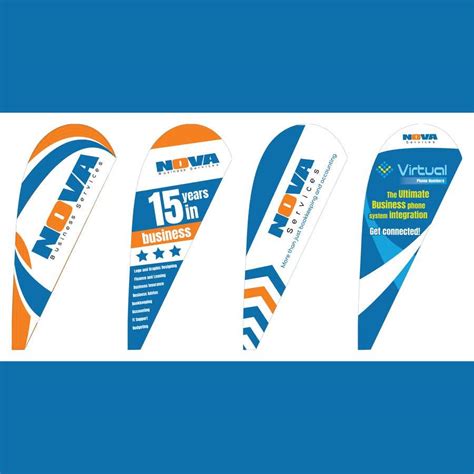 4 Teardrop Flag designs | Freelancer