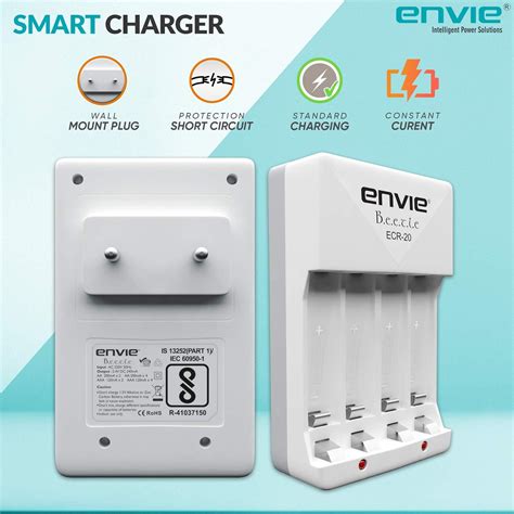 Buy ENVIE (ECR2028002PL) High Speed Wall Plug Charger ECR 20 for AA ...