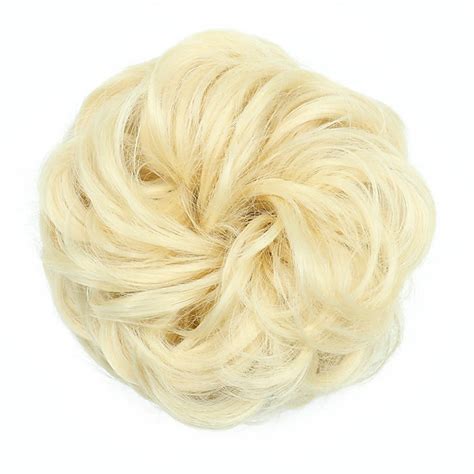 Messy Bun Hair Piece Hair Bun Scrunchies Synthetic Wavy Curly Chignon ...