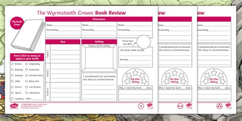 The Wyrmstooth Crown Book Review (teacher made) - Twinkl