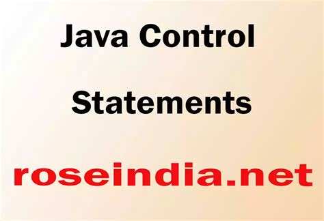 Image result for Java Control Statement Example