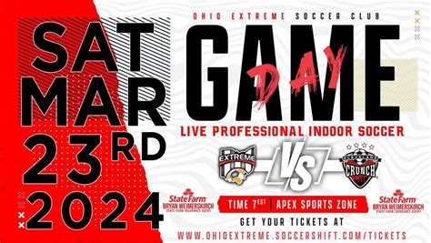 Ohio Extreme vs Cleveland Crunch - RED OUT, 4565 Elida Rd, Lima, OH ...