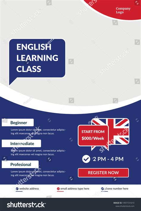 Plantilla de volante de clase de: vector de stock (libre de regalías ...