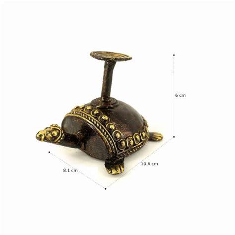 Brass Tortoise Tea Light Holder | Bastar Dokra Art Décor – Shambhavi ...