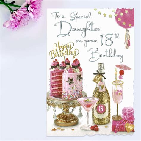 Daughter 18th Birthday Card - Velvet - The Celebration Store
