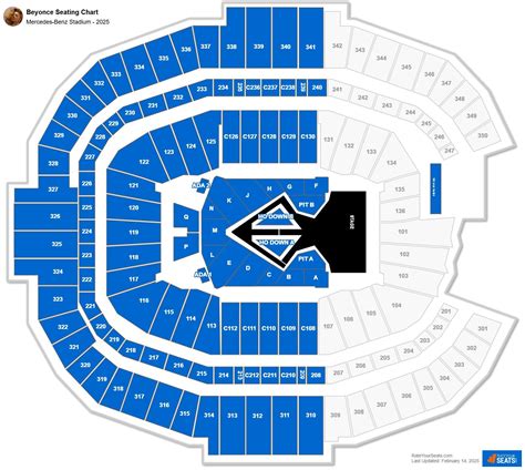 Mercedes-Benz Stadium Concert Seating Chart - RateYourSeats.com