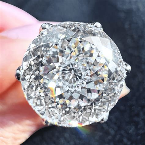 Portuguese Cut 4 Carat Big Rock Solitaire Ring – True Diamond IN