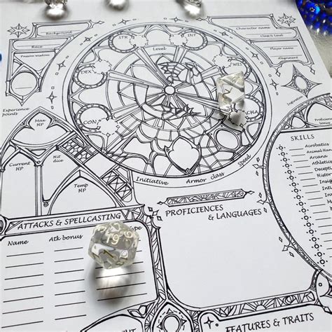 Buy Dnd 5e Cleric Character Sheet / Printable Fillable PDF / Dungeon ...