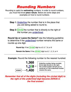 Rounding Is Useful For Estimating Numbers - Fill and Sign Printable ...