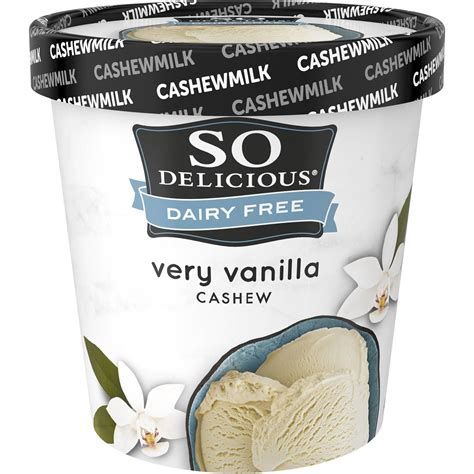 So Delicious Dairy Free Very Vanilla Cashew Ice Cream 473ml | Woolworths
