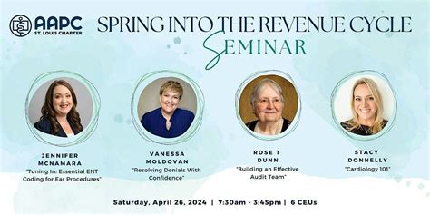 Spring Into the Revenue Cycle Seminar, St. Luke's Hospital - Emerson ...