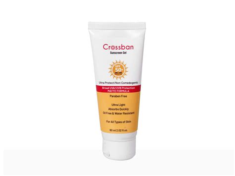 Buy Crossban Ultra Matte Dry Touch Sunscreen Gel SPF 50+ PA++++ Online ...