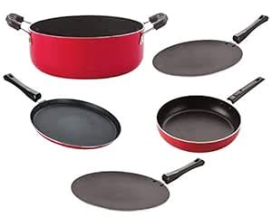 Buy Nirlon Non-Stick Coated Dishwasher Safe Aluminium Kitchen Utencils ...