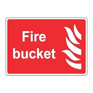 SIGN EVER Fire Bucket Fire Exit Sign Boards For Hospital Office ...