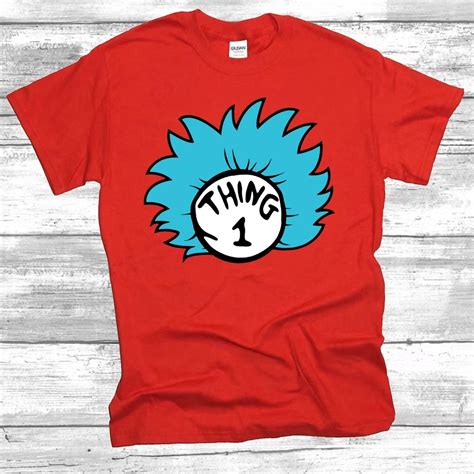 Thing 1 T Shirt Template Thing 1 Printable Merch & Gifts For Sale