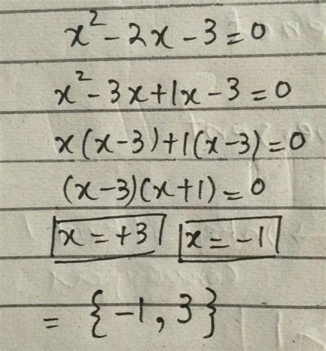 Write the following sets in roster form:A={x:x^2-2x-3=0} - Brainly.in