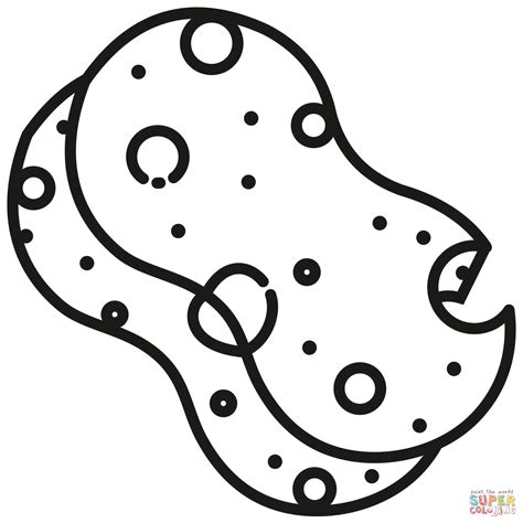 Sponge coloring page | Free Printable Coloring Pages