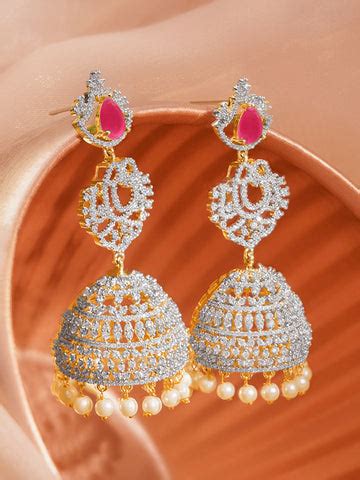 Shop Exquisite Collection of Gold Plated Jhumka Earrings – Rubans