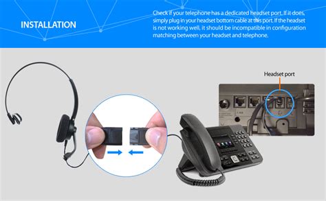 IPD IPH-160 Professional Monaural Noise Cancelling, Corded landline ...