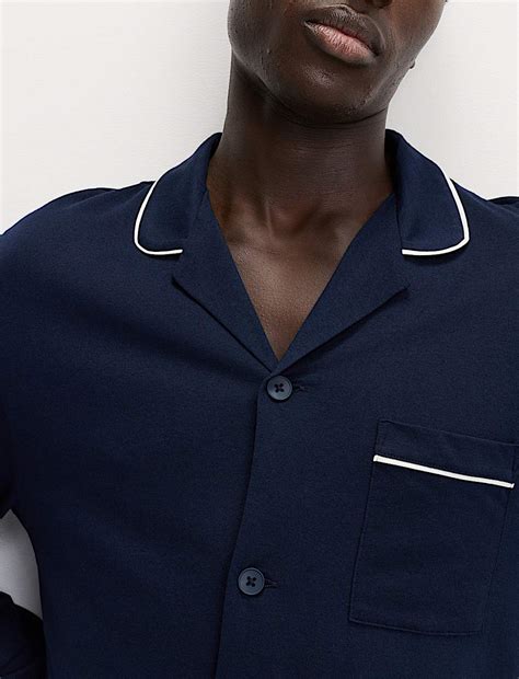 Buy Cotton Modal Blend Pyjama Set at Marks & Spencer