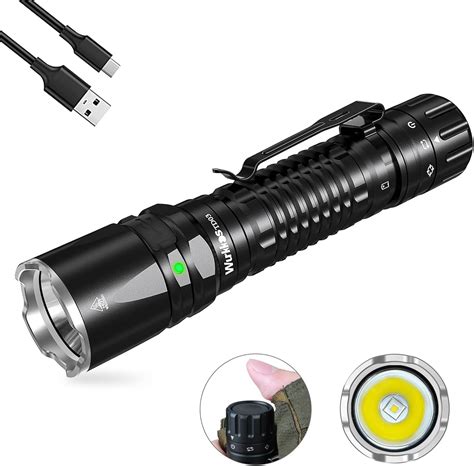 Image result for Rechargeable Tactical LED Flashlight
