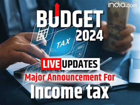Income Tax Slab 2024 LIVE Updates: FM Nirmala Sitharaman Likely to ...