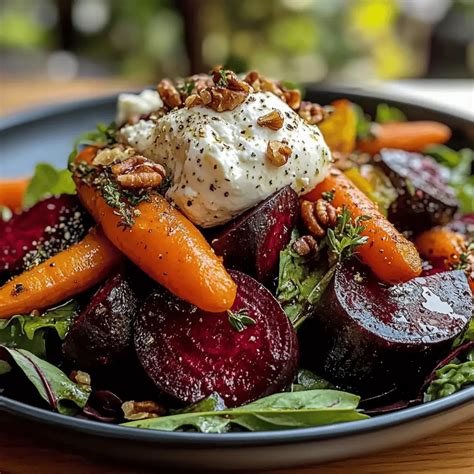 Ultimate Roasted Beets and Carrots Salad with Creamy Burrata