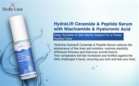 Vedicline HydraLift Ceramide & Peptide Serum with Niacinamide ...