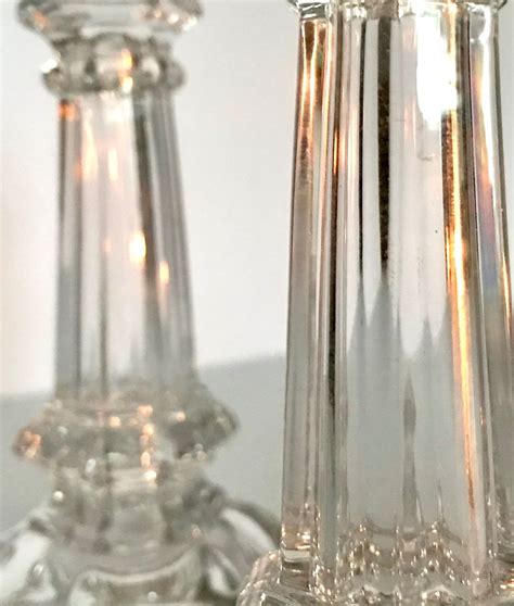 Baccarat crystal candlesticks signed XIXth cent... | Antikeo