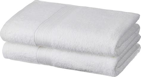 Meroo Diamond Cotton Large Bath Towel for Hotel and Spa (White 75 x 150 ...
