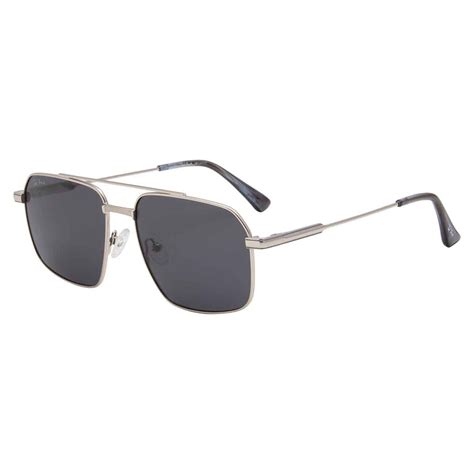 Buy TED SMITH Unisex Grey Lens Aviator Full Rim Sunglasses (55) Online