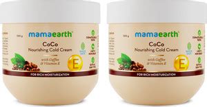 Mamaearth CoCo Nourishing Cold Cream For Dry Skin With Coffee and ...