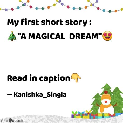 My first short story : 🎄... | Quotes & Writings by Kanishka Singla ...