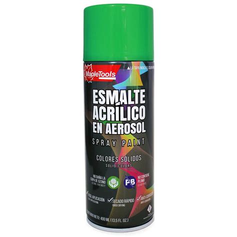 PINTURA EN AEROSOL SPRAY VERDE HOJA CAJA CON 12, MAPLE TOOLS