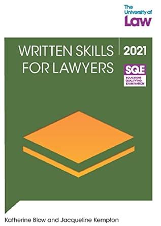 Buy SQE - Written Skills For Lawyers (SQE2) Book Online at Low Prices ...
