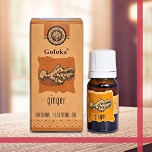 Buy GOLOKA Natural Ginger Essential Oil Pack of 2 (10 ML Each Pack ...