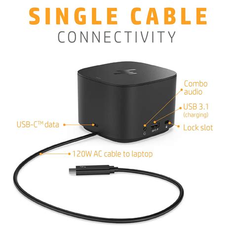 HP Thunderbolt Dock G2 120W (2UK37AA) online at low price from TPS ...