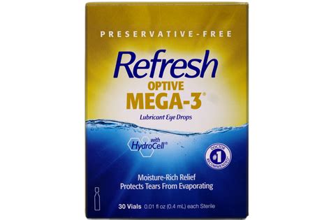 REFRESH Optive Mega-3 Lubricant Eye Drops, Preservative-Free, Omega-3 ...