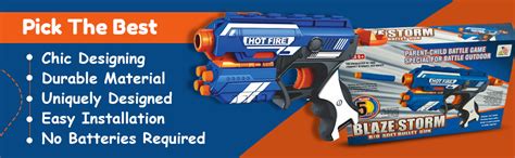 Lattice Foam Blaster Blaze Storm Gun Toy Unbreakable,Safe and Long ...