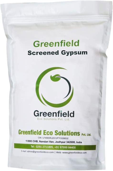 GreenfieldEco Screened Gypsum for Lawns Vegetable Gardens Fruit ...