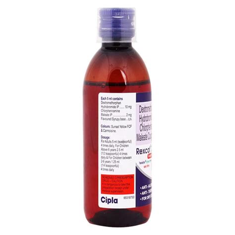 Rexcof DX Syrup | Uses, Side Effects, Price | Apollo Pharmacy