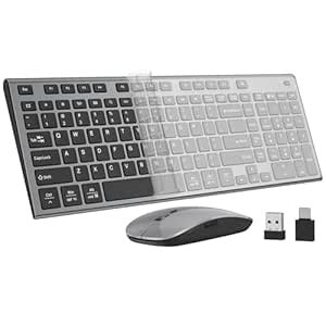 Amazon.in: Buy Wireless Keyboard and Mouse, GALENMORO Silent Quiet ...