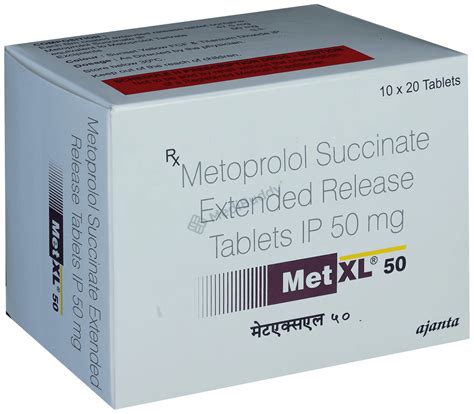 Met XL 50 Tablet: Price, Uses, Side Effects & How to Use - MediBuddy