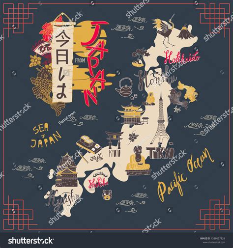 Japan Travel Map With Famous Attractions Japan Travel And Let S Go To Japan Travel Map With ...