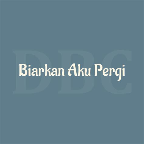 chord biar aku yang pergi
