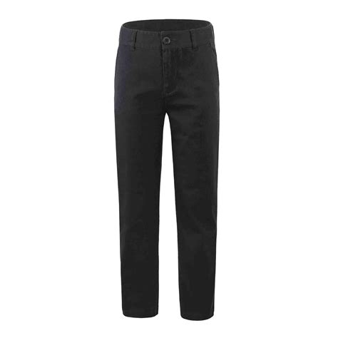 Bienzoe Girl's Cotton Stretchy Adjustable Waist School Uniform Pants ...