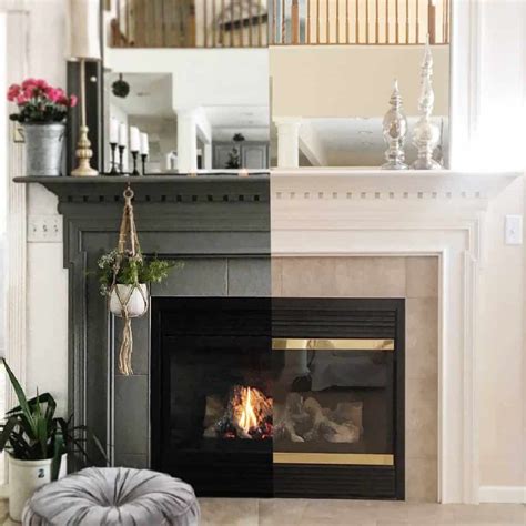 Painting A Fireplace Mantel Black at Emma Lowell blog